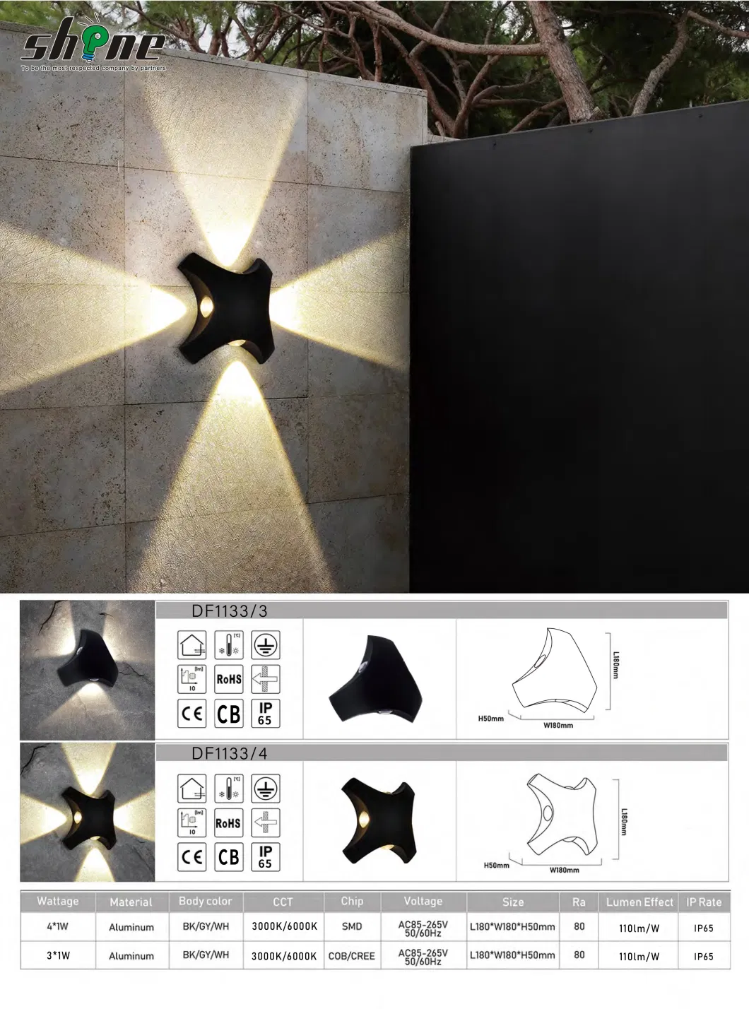 Indoor Hallway Bedroom Living Dining Room LED Wall Lights Outdoor Courtyard Wall Lighting Waterproof Spot Lights