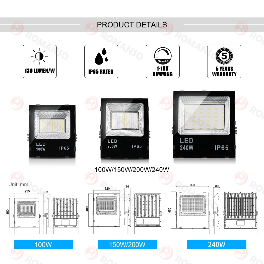 2021 Brand New Model 85-265VAC 50W LED Floodlight IP65 Dust-Proof Waterproof Outdoor for Garden Courtyard Street Factory Lighting