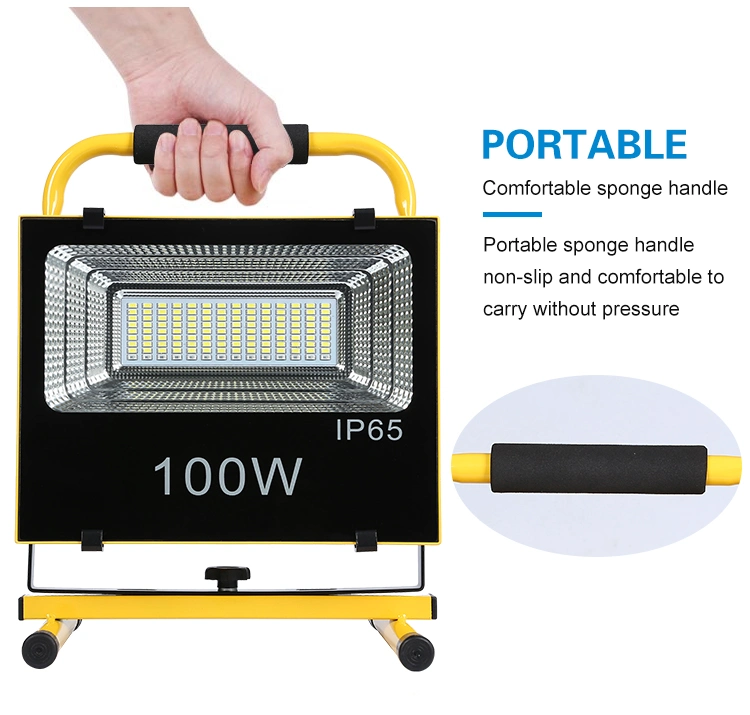 Wholesale Price Aluminum SMD 50watt 100watt 200watt Rechargeable LED Flood Light