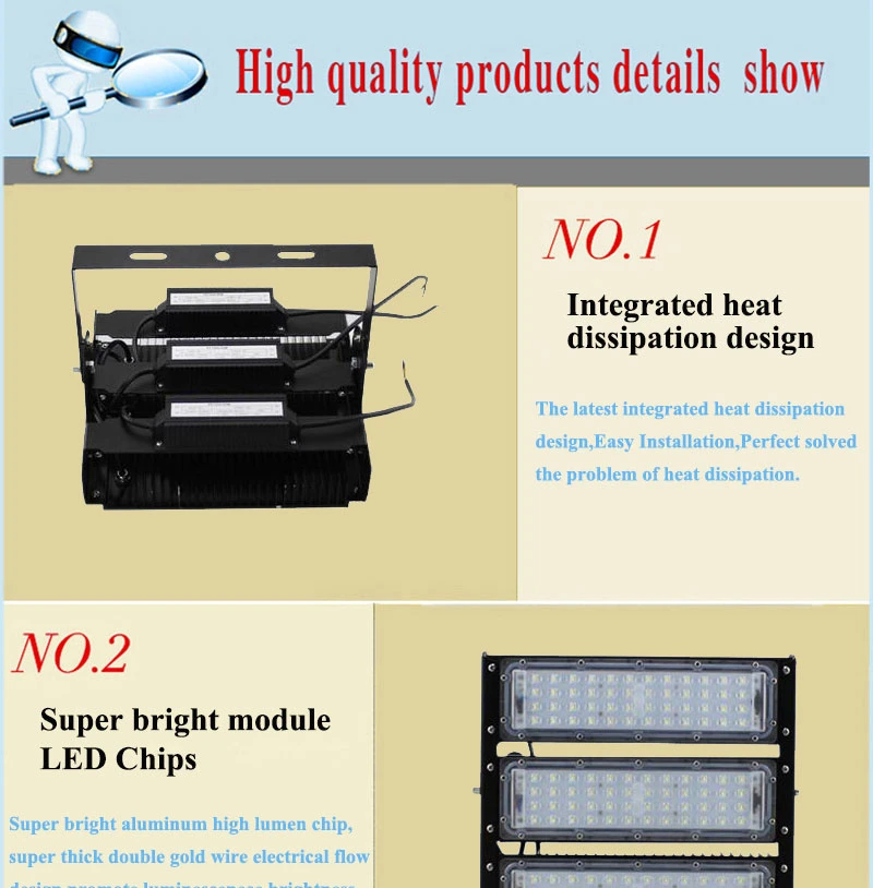 Outdoor Patio Stadium Street Mountable 800W 600W 500W 300W LED Flood Light