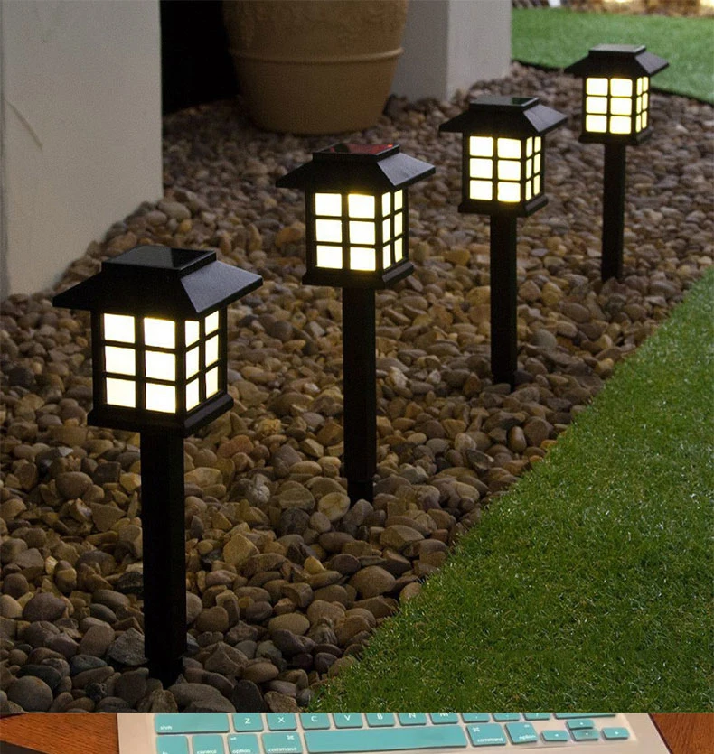 New Solar Garden Lights Outdoor Waterproof Yard Lights Three Colors