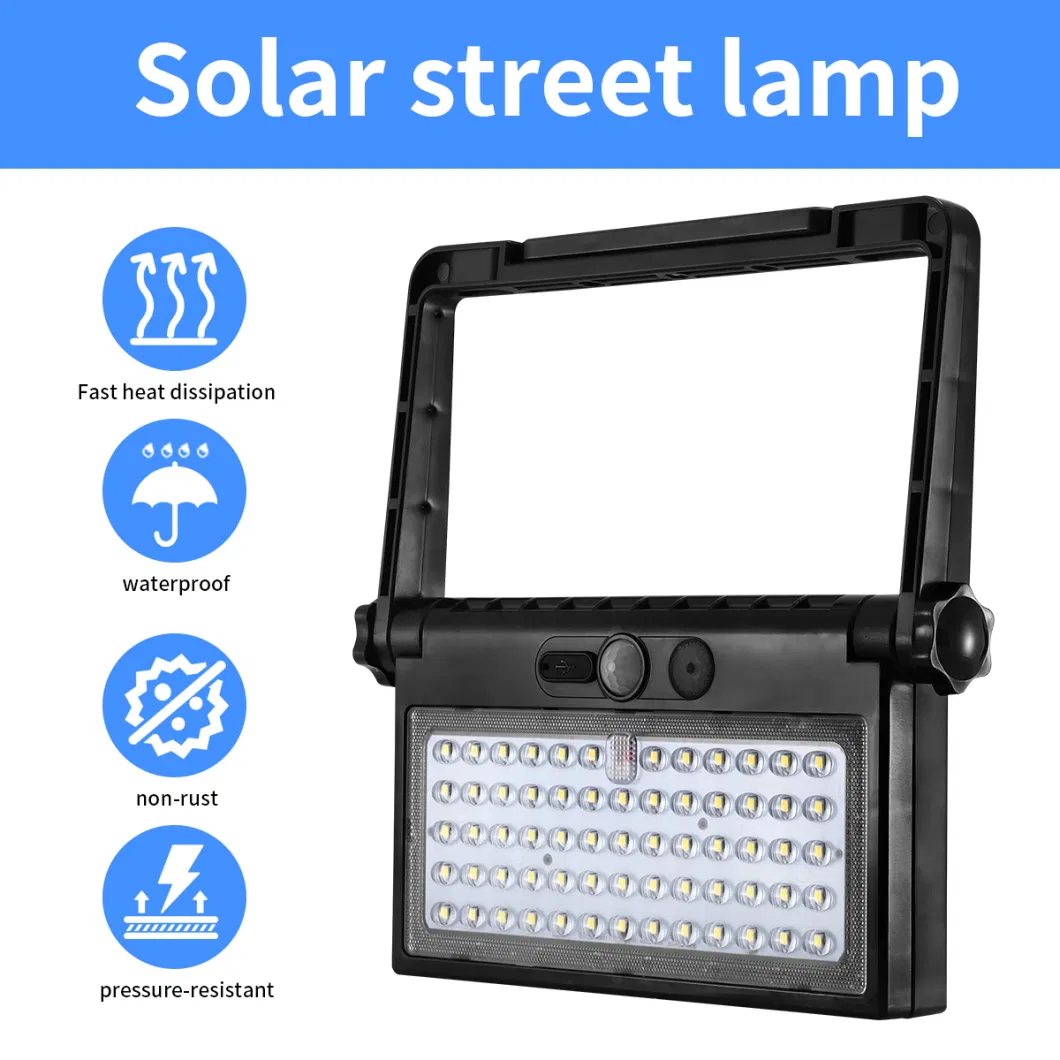 Outdoor Solar Street Light 5W IP65 Waterproof Security 500lm for Courtyard Solar LED Flood Light Kcd Energy Saving Solar Street Light