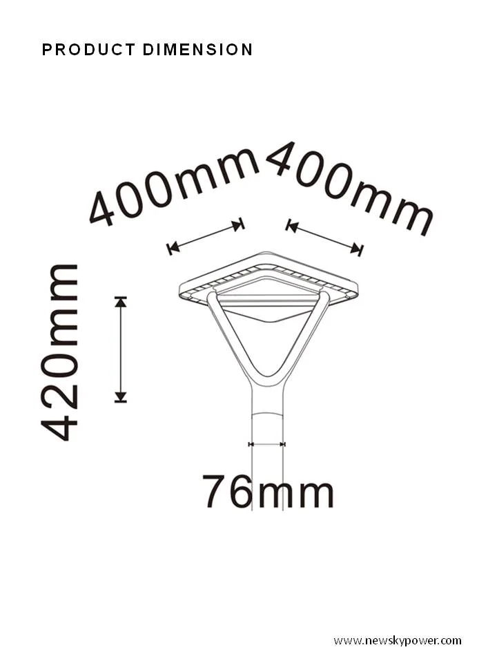 Discount Outdoor Die-Casting Aluminum Waterproof Dusk to Dawn Solar Powered Lights for Garden Road Street Plaza Park