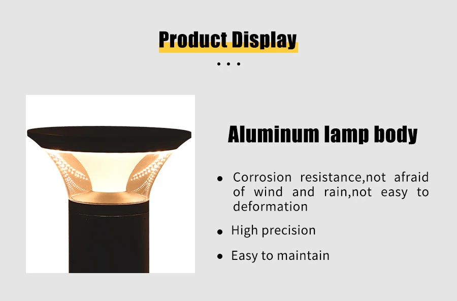 Modern Simple LED Lawn Lamp Outdoor Courtyard Lights with Customization