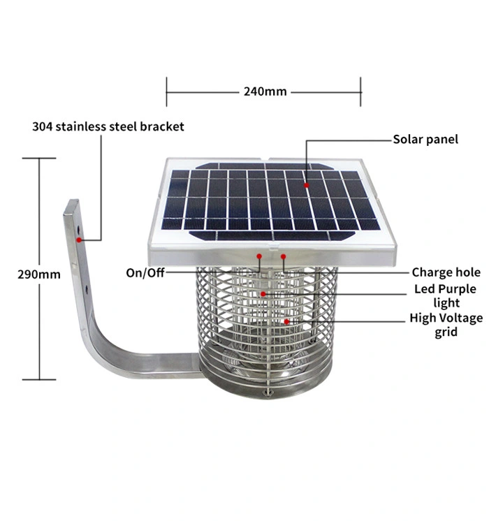 Mk Mosquito Killer Energy Saving Solar Light Outdoors Application Universal Household Yard