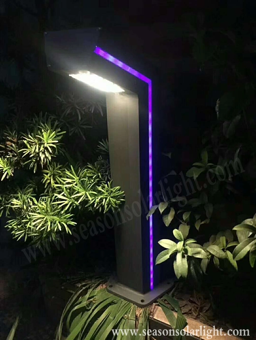 Energy Saving LED Light Lamp Pathway Rechargeable 6W Solar Garden Outdoor Solar Lawn Light with LED Strip Lighting