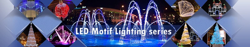 Sale Unique Quality Lighted Rustic Giant 2D Changing Color Life-Time Warranty LED Motif for Christmas Party Light