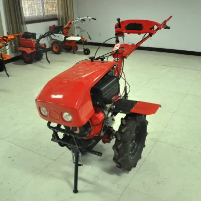 Powerful Performance192 Agricultural Equipment Mini Walking Tractor Diesel Engine Gear Drive Power Tiller