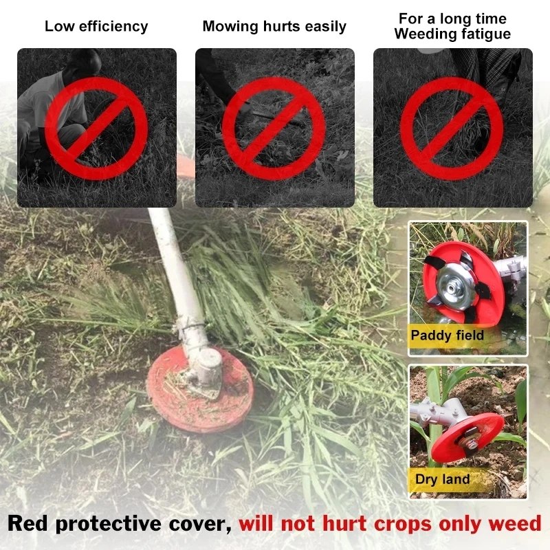 Efficient Brush Cutter Blade Universal Amphibious Weeding Disc Strong Durable Trimmer for Garden Paddy Field Dry Land Lawn Mower