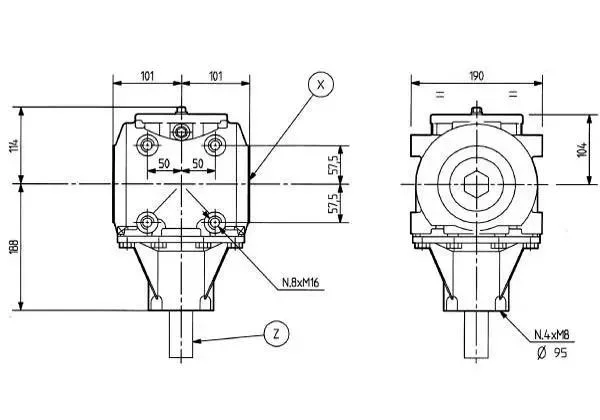 Agricultural Tractor Pto Tb-278c Rotary Tiller Gearbox