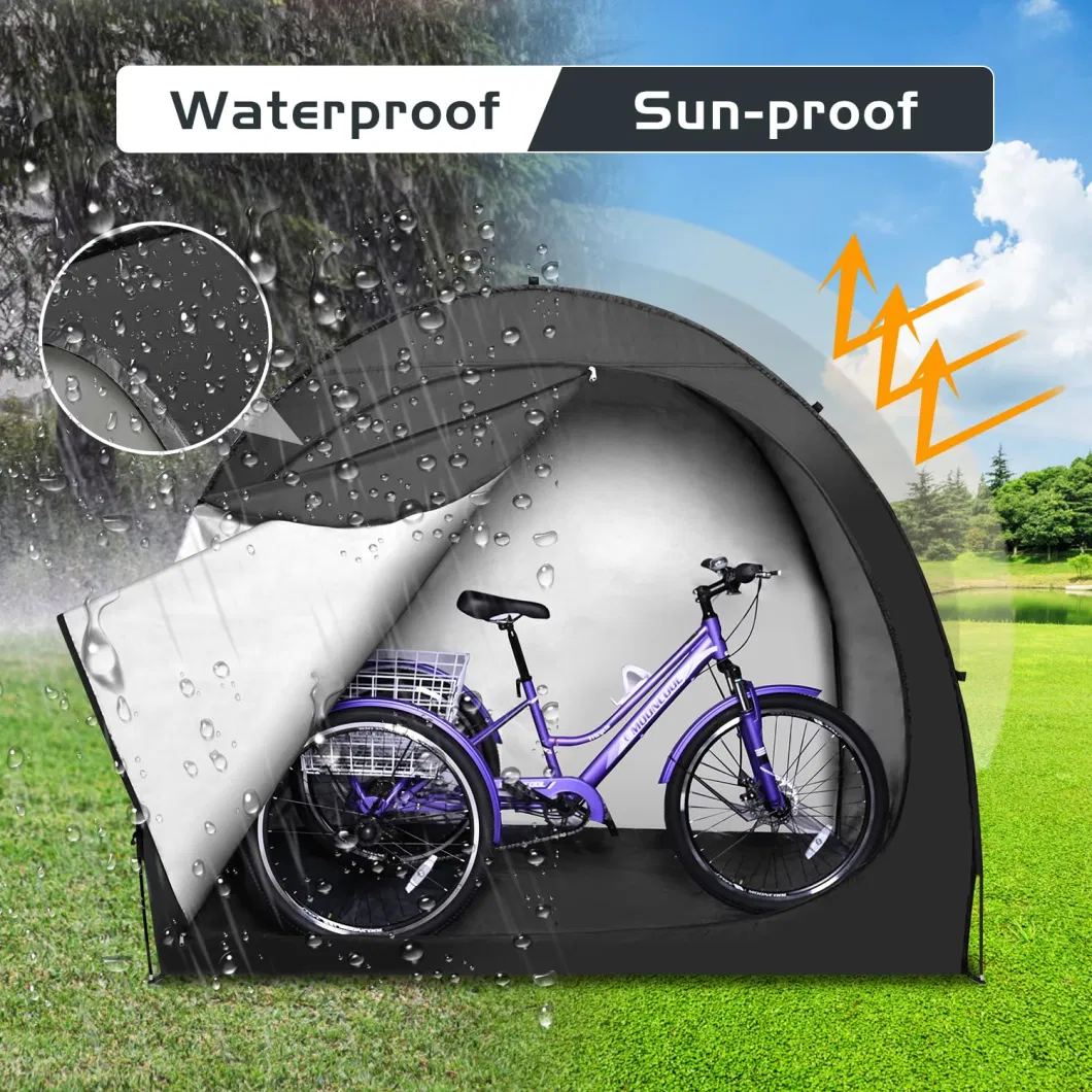 Hot-Sale Waterproof Lawn Mower Garden Tools Shed Outdoor Bike Cover Storage Tent