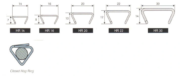 15 Gauge Sr15 Galvanized D Shape Hog Ring for Bea Hr60-22 Hong Ring Plier