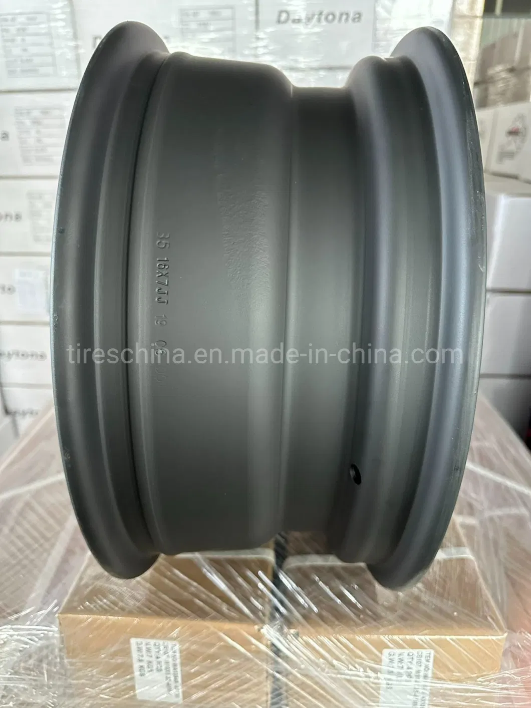 Steel Wheel Rim 15X7 CB 75mm PCD 5X114.3 Non Beadlock Gloss Black Wheel Ring D Hole with Customized Packing PCD 5X139.7 5X114.4 6X139.7 5X127 8X165.1