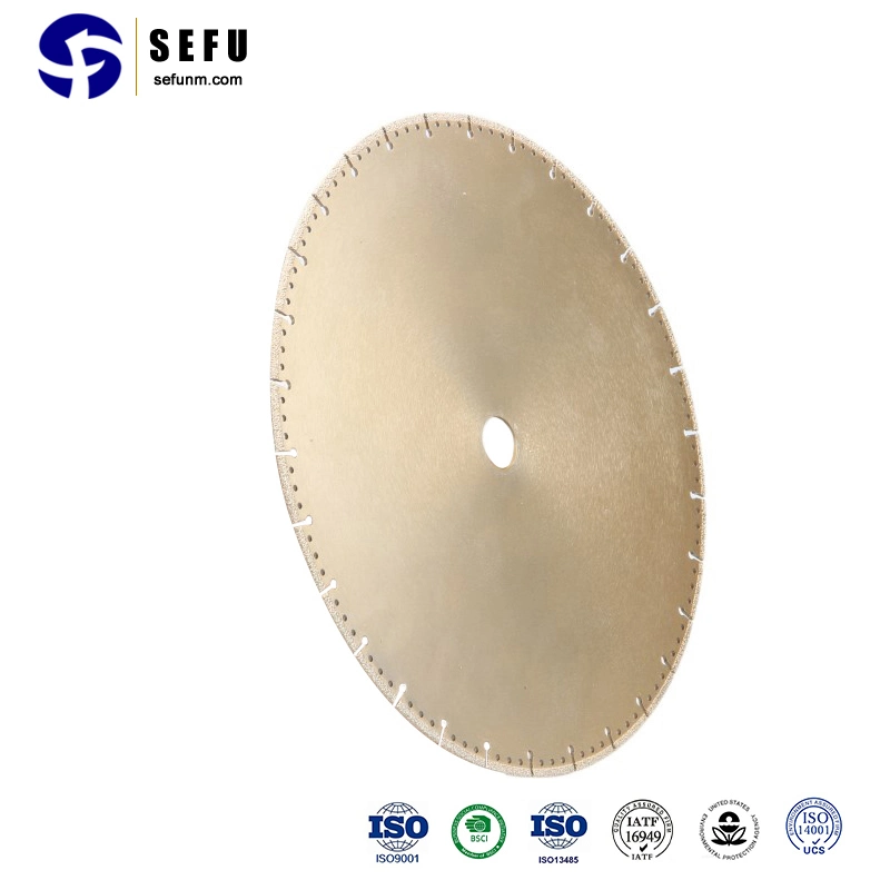 Diamond Grinding Wheel Disk Supplier Vacuum Brazed Cutting Blade for Cast Iron