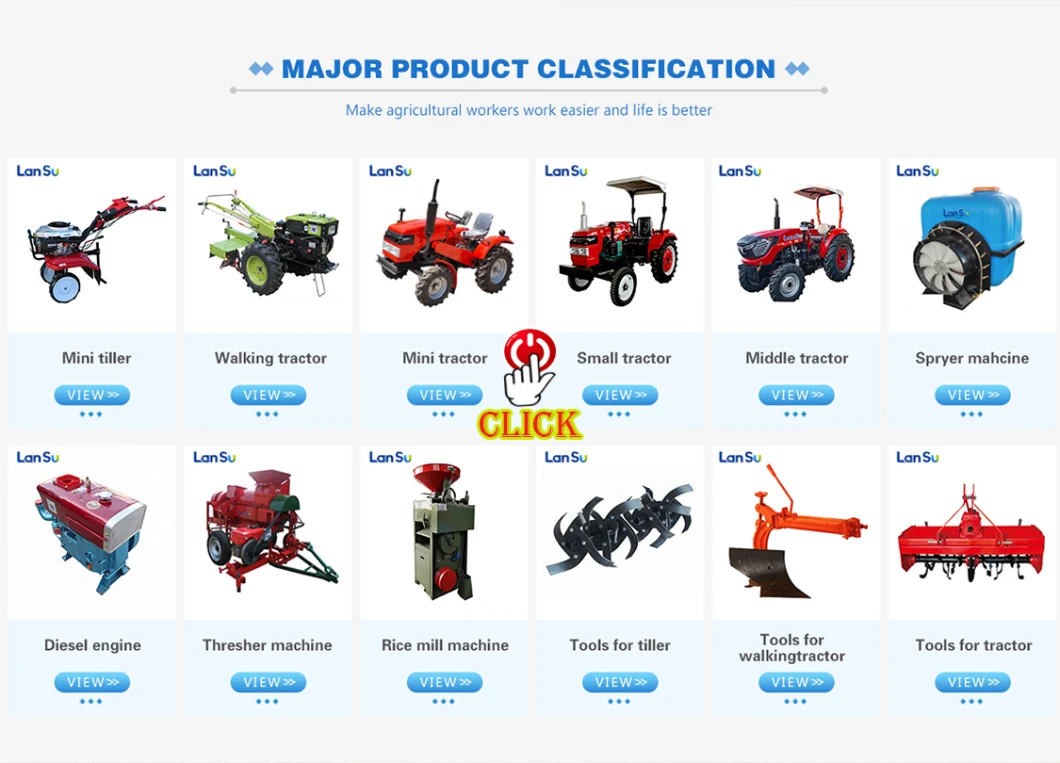 China High Quality Hot Sale Garden Tiller Cultivator Power Tiller Machine Small Diesel Engine Agricultural Power Tiller Blade