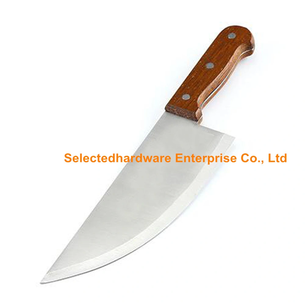 Stainless Steel Chopper-Cleaver-Butcher Knife with Wooden Handle