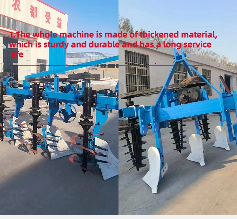 New Plow-Rotary All-in-One Machine for Land Reclamation, Plowshare Type Plow, Tractor-Mounted Plow and Rotary All-in-One Machine, Fully Automatic