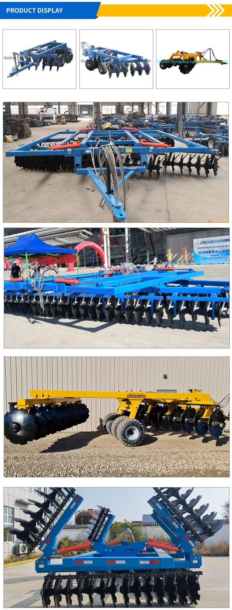 Extra Heavy Duty Disc Harrow with Hydraulic System