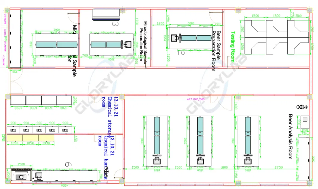 PP Lab Furniture Extremely Chemical Resistant PP Lab Furniture (JH-PP010)