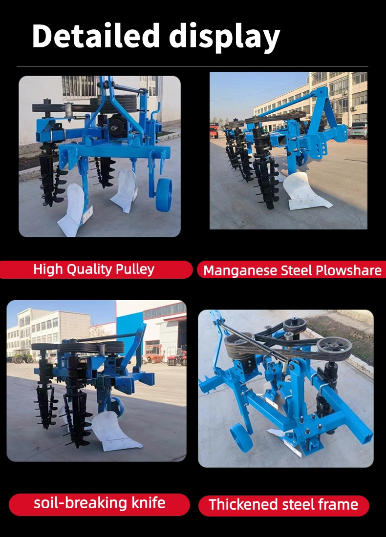 New Plow-Rotary All-in-One Machine for Land Reclamation, Plowshare Type Plow, Tractor-Mounted Plow and Rotary All-in-One Machine, Fully Automatic