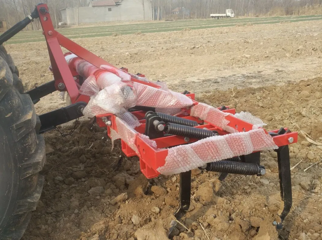 Agricultural Kubota Tractor Cultivator Farm Implement 3-Point Mounted Cultivator Tiller Spring Cultivator