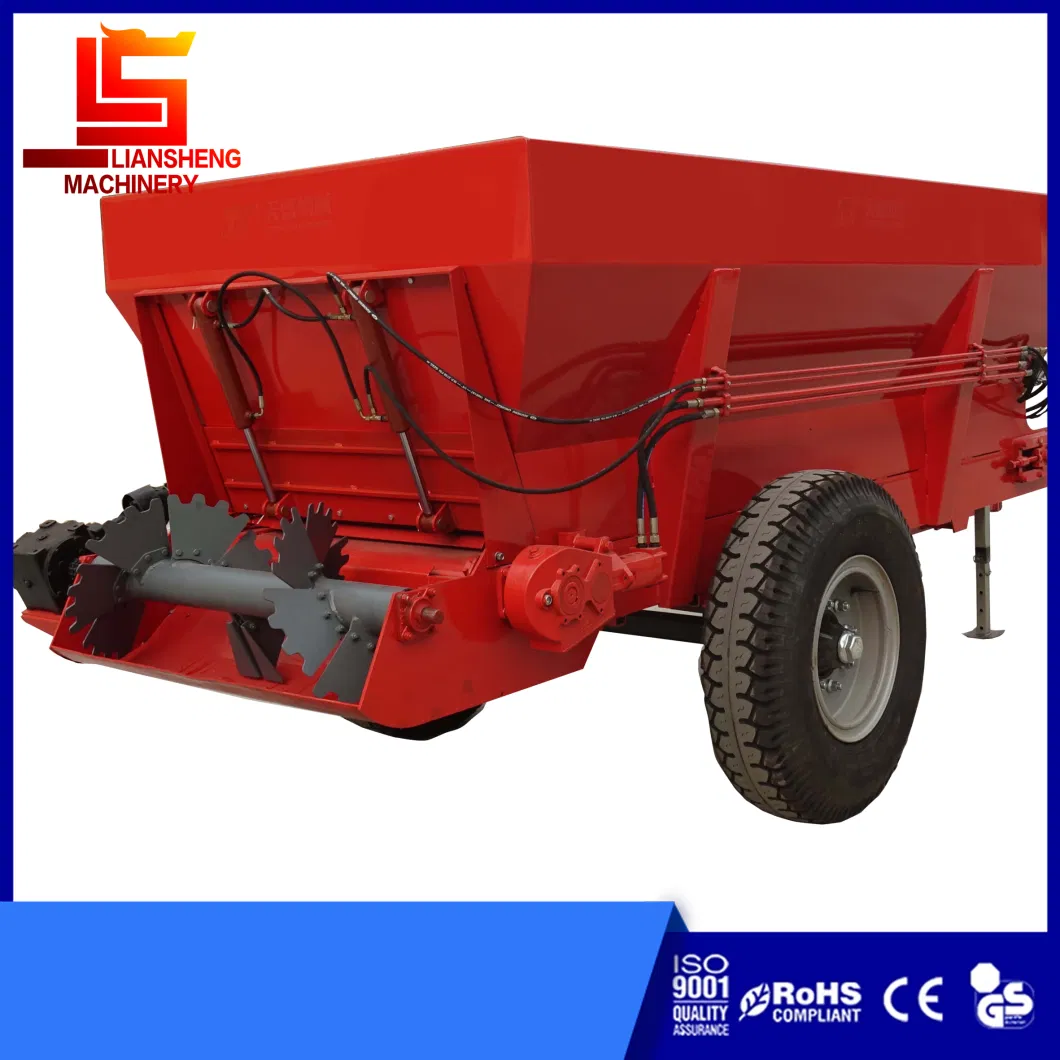 Large Horizontal Single Spiral Manure Spreader, Spiral Blade 65mn, Organic Manure Fresh Manure Wet Manure Circle Manure Fertilizer