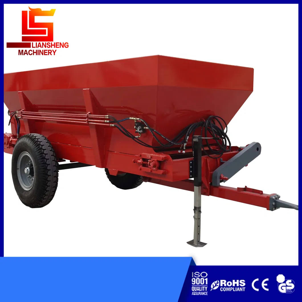 Large Horizontal Single Spiral Manure Spreader, Spiral Blade 65mn, Organic Manure Fresh Manure Wet Manure Circle Manure Fertilizer