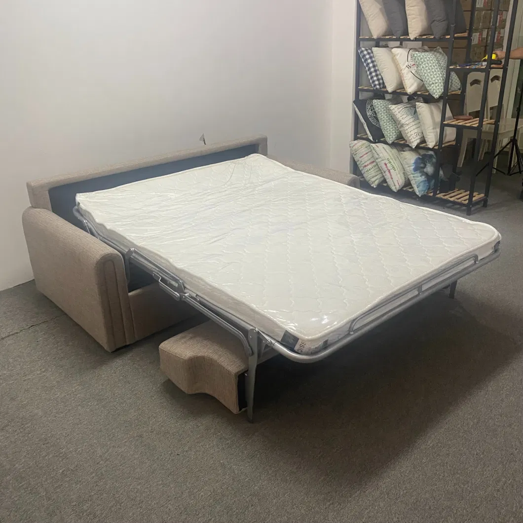 Sofa Bed with Mattress Nordic Simple Multi-Function Flip-Type Iron Frame