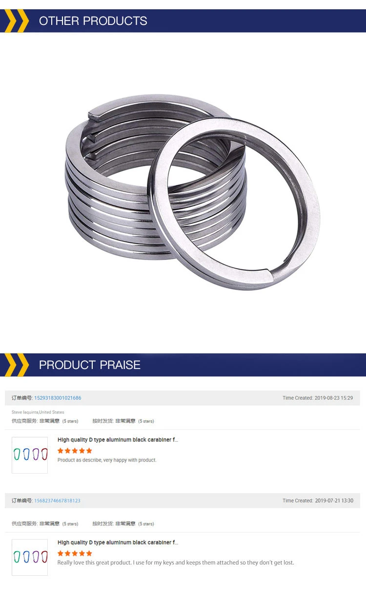 Multi-Purpose Metal D Ring Semi-Circular D Ring for Hardware Bags