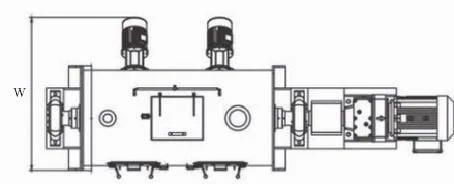 High Capacity Lateral Mixer Stainless Steel Plowshare Compounder