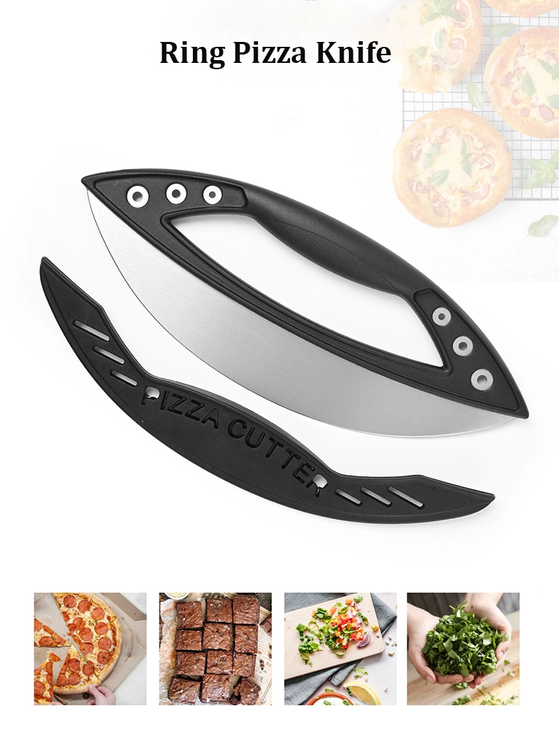 Ds-2668 Pizza Cutter Stainless Steel Vegetable Fruit Choppers Tools Salad Knife