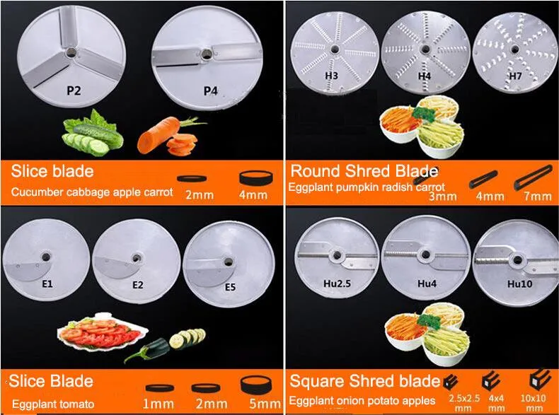 Vegetable Food Chopper Replacement Blades for Vegetable Cutting Machine in Food Processing