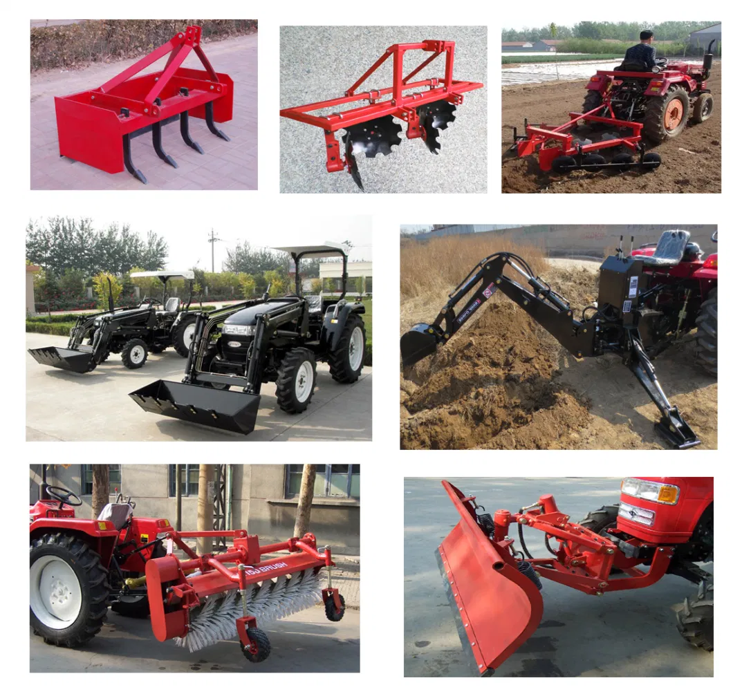 Agricultural Equipment CE 4WD Tractor with Front End Loader