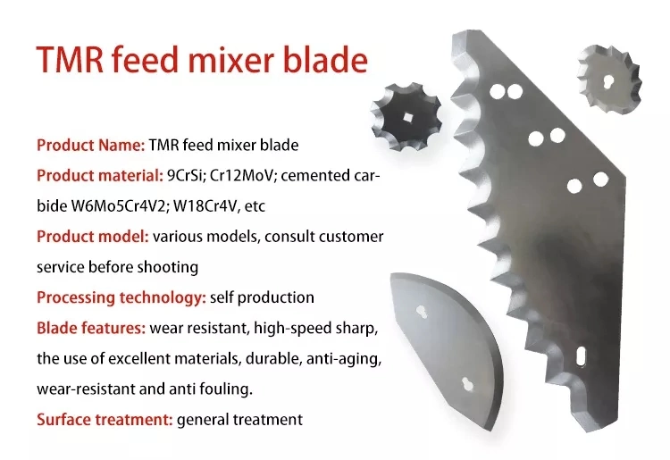 Cattle Farm Feed Mixer Knife for Poultry Processsing Food Cutting Machine