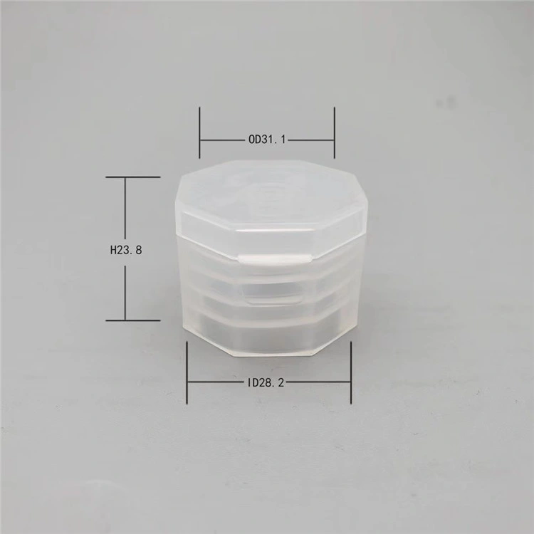 Screw Type 28mm Cosmetic Bottle Plastic Flip Top Cap