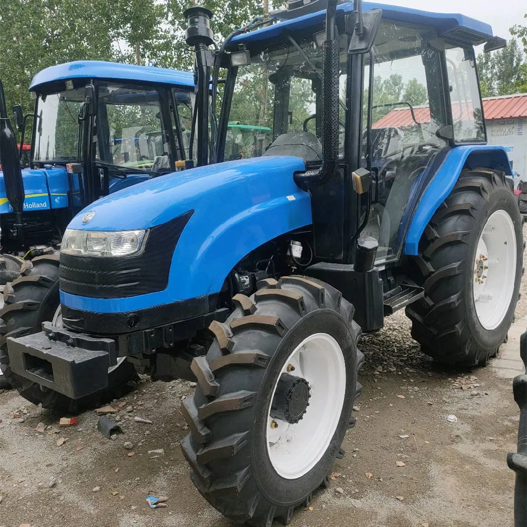 Used Second New-Holland Tractors 4WD 90HP Tractor with Farm Agricultural Equipment