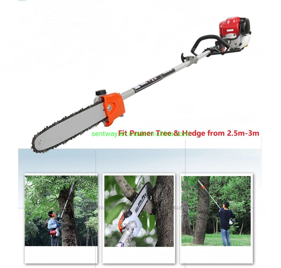 Ohc Gx35 4 Stroke Gasoline Strimmer 6 in 1 Multi-Tool Petrol Brush Cutter Long Pole Saw Hedge Trimmer Whipper Snipper Weed Eater