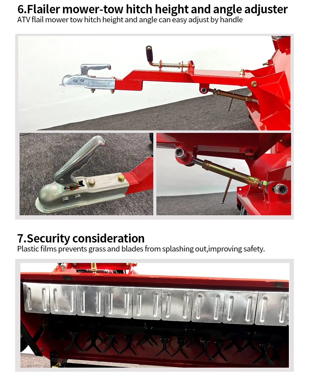 ATV Can Open The Door From Behind with a Flail Lawn Mower