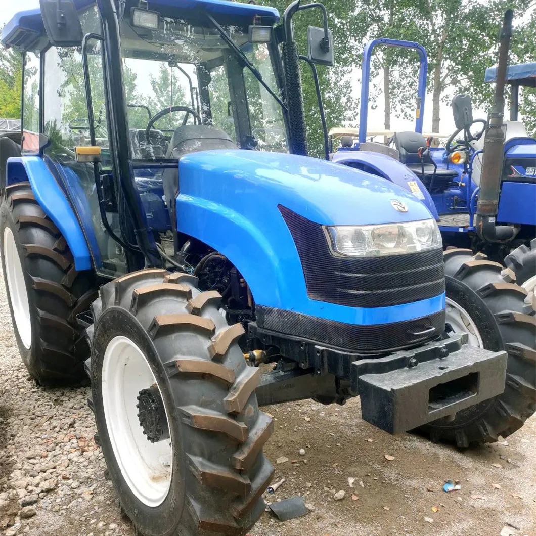 Used Second New-Holland Tractors 4WD 90HP Tractor with Farm Agricultural Equipment