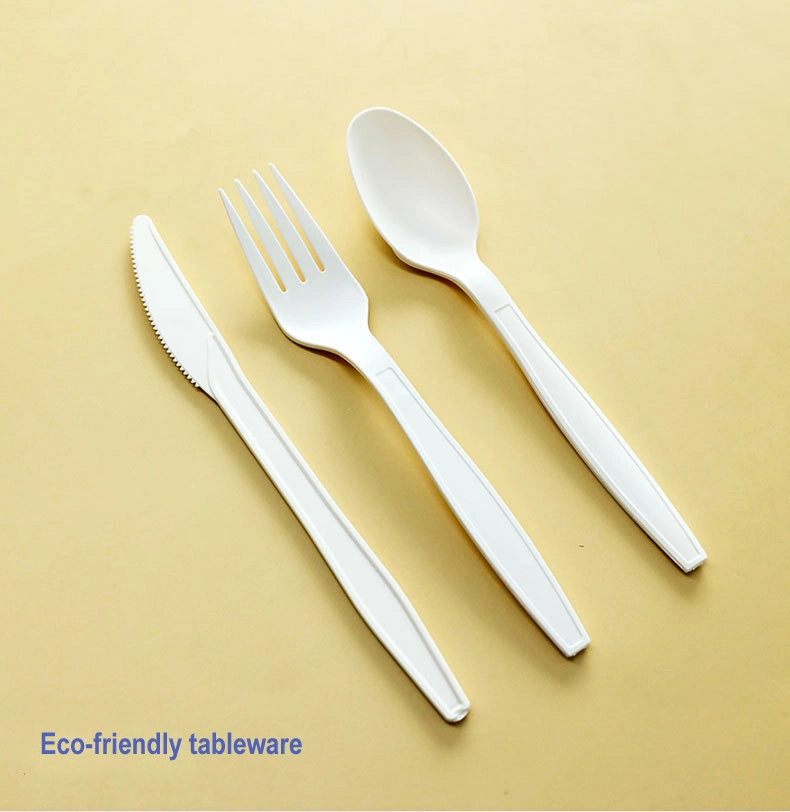 Heavy Duty Disposable Cutlery Flatware Sets PLA Spoons Forks and Knives