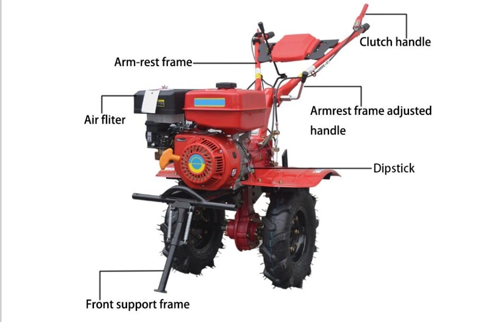 China Manufacture Agricultural Equipment Walking Tractor Rotary Mini Power Tiller