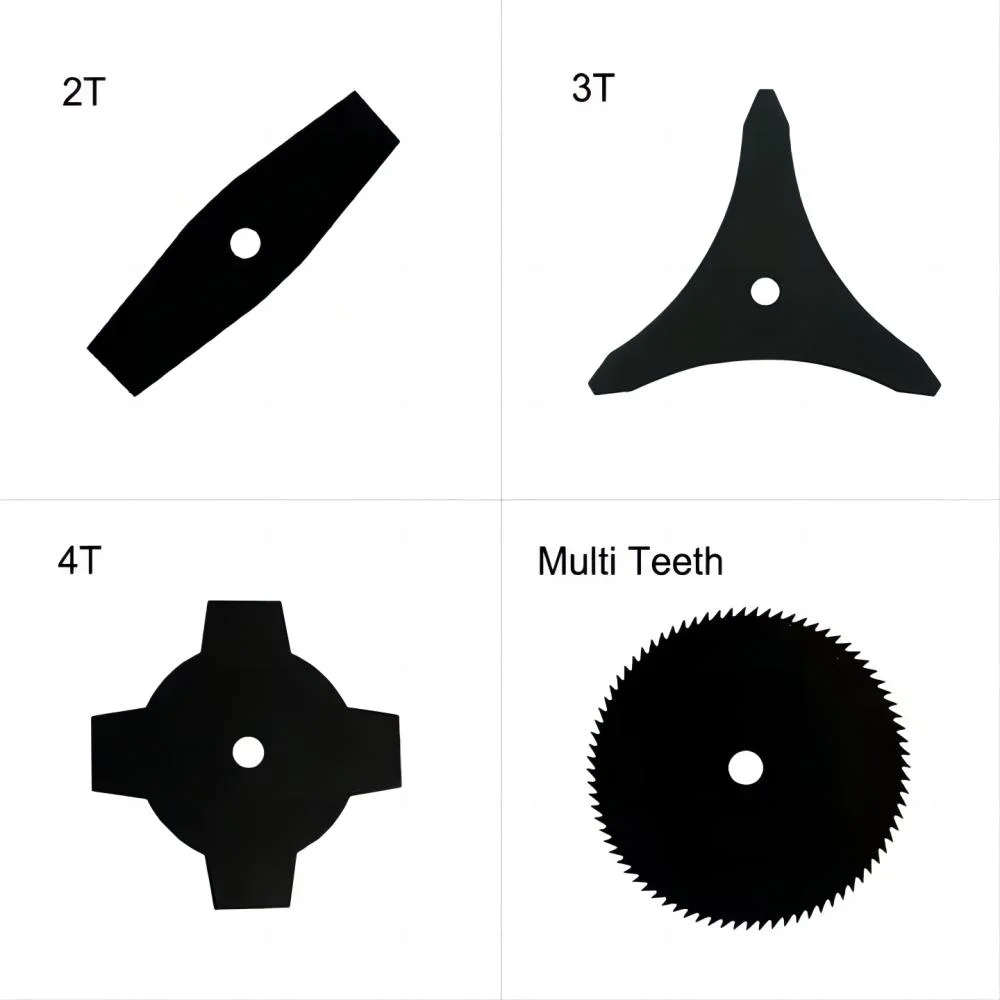 High Quality Black Metal Replacement 2t 3t 4t 40t 60t 80t Blade for Brush Cutter and Grass Trimmer