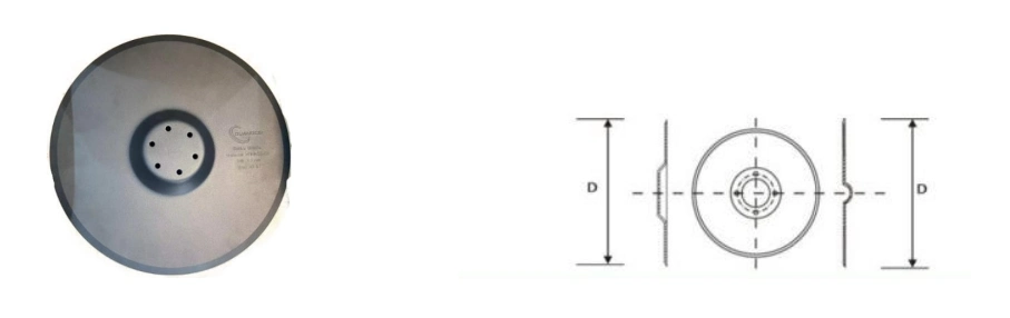 Wood Shredder Blade Disc Forging China Manufacturing Plough Disc Blade