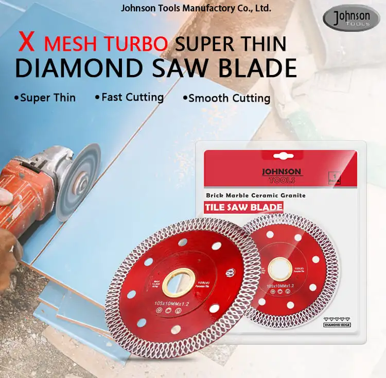 Wholesale Made in China Super Thin 4 Inch Mesh Turbo Diamond Cutter Saw Blade for Cutting Ceramic Tile Marble Stone Saw Blade Disc From 4 Inch to 14 Inch