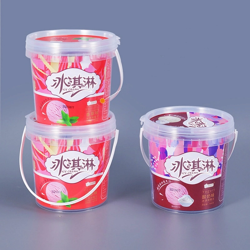 Food Grade Hand Shank in Mold Label Plastic Box Food Customized