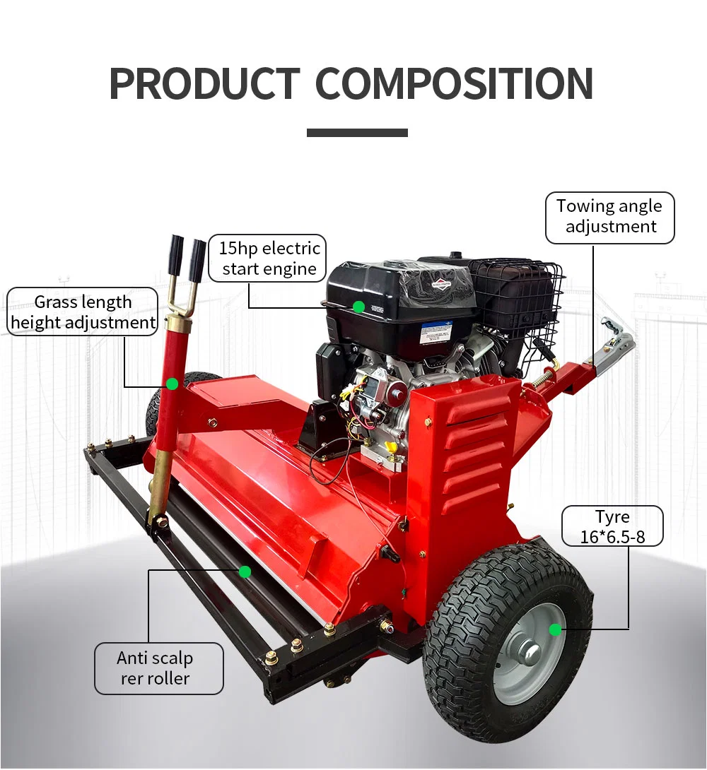 ATV Can Open The Door From Behind with a Flail Lawn Mower