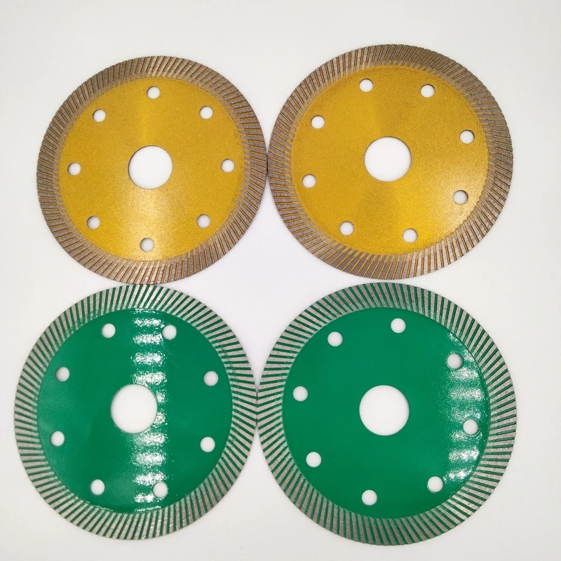 OEM High-End Quality Diamant Disk 115/125/180/230mm Mesh Thin Turbo Cutting Saw Blade for Porcelain Tile Cutting Disc