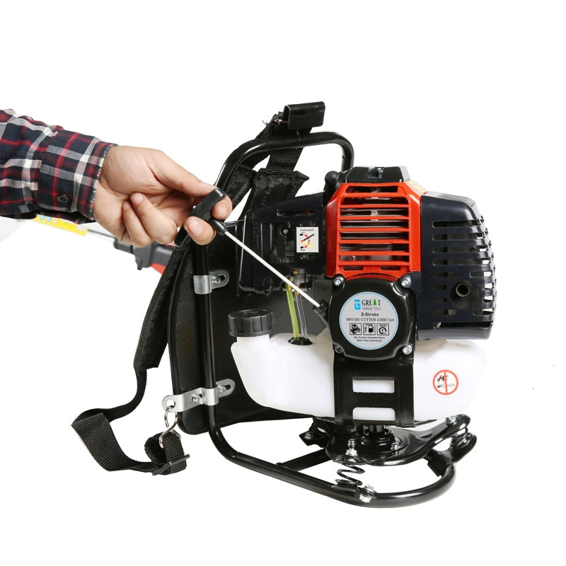 Gasoline Backpack CE Approved 52cc Heavy Duty Petrol Strimmer Trimmer Line