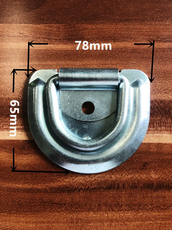 Floor Mount Rope Truck Tie Down Lashing D Ring Pull Ring