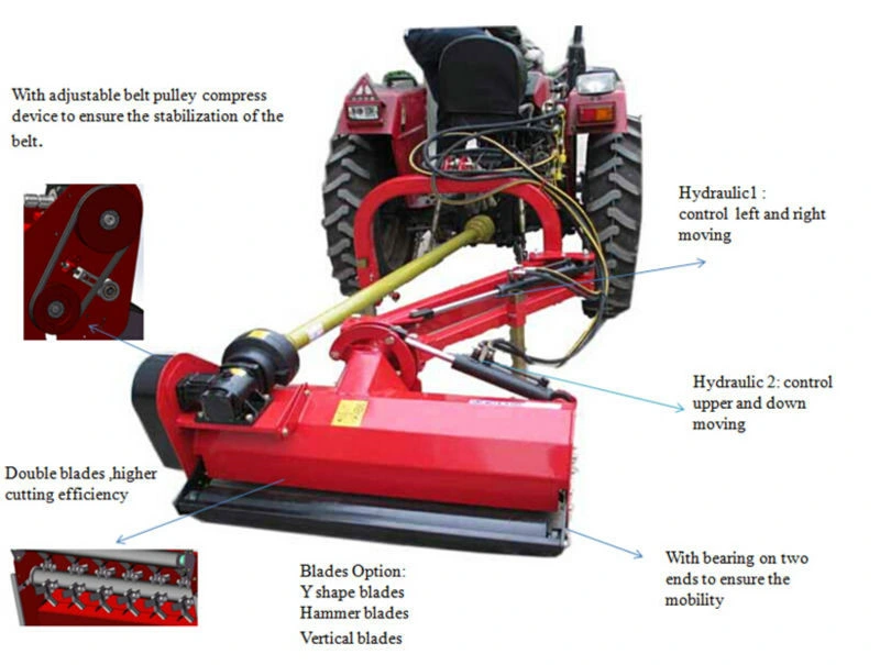 Agric Farm Tractor Tow Behind Verge Flail Mower (EFDL125)